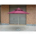 Double tip aluminum pole wind resistant beach umbrella DH-3005
